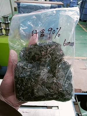 90% SS316L com material facilmente solúvel em água revestimento PVA 6mm comprimento fibra curta